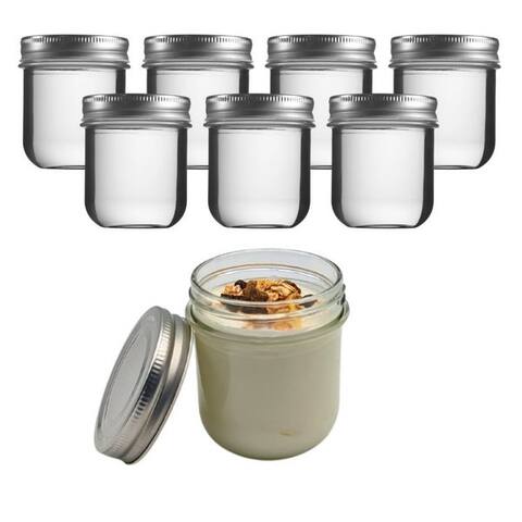 Mikken mikken Joghurtgläser 8x Dessertglas 220 ml Joghurtglas avec Schraubdeckel, (8er Set)
