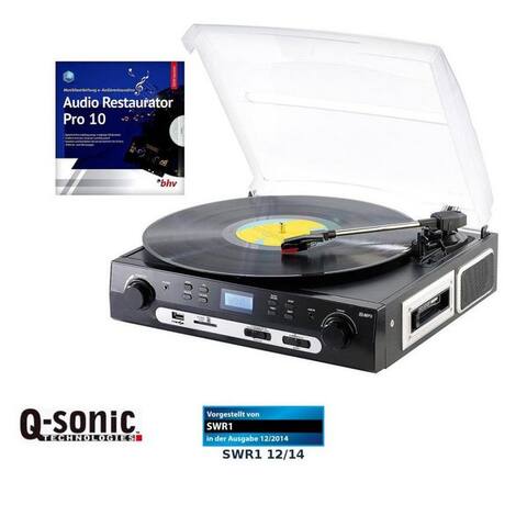 Q-Sonic Q-Sonic UPL-855.MP3 platine vinyle et Digitalisierer Schallplatten MC Multifunktionsspieler (Riemenantrieb)