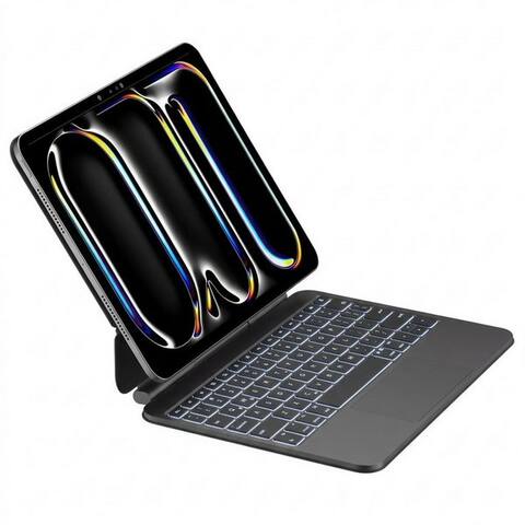 Futurea Futurea Magic Keyboard pour iPad Air/Pro clavier avec tactilepad iPad-clavier (Beluminairet, iPadOS-Trackpad,