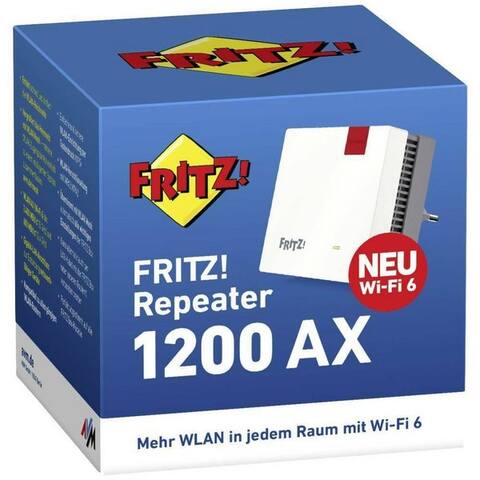 FRITZ ! FRITZ!répéteur 1200 AX WiFi répéteur 3000 MBit/s 2.4 GHz WiFi-répéteur