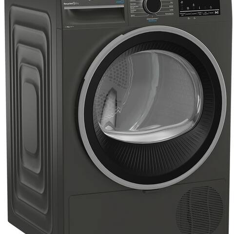 BEKO Wärmepumpensèche-linge Manhattan Gray B3T22491M, Dampffunktion, Silent-Programm, Allergikeradapté, Aquawave