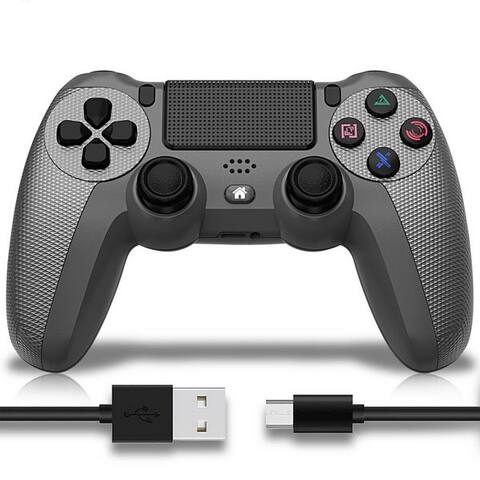 Popolic POPOLIC manette pour PS4 Mobile, Dualshock,sans fil PC-manette (6-Achsen, LED-lumière, tactilepanel,
