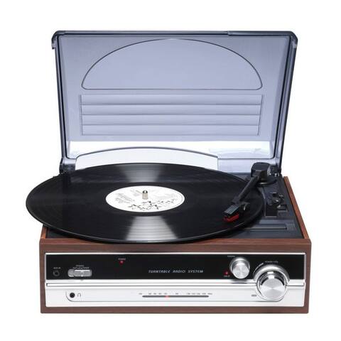Denver Denver VPR-190 platine vinyle (Riemenantrieb, avec Auto-Stop et intégréem FM-radio)