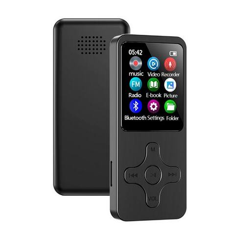 Kinsi KINSI Bluetooth MP3/MP4 Player 1,8" écran, Tragbarer musiqueplayer MP4-Player (16 GB, avec Aufnahme, Wecker,