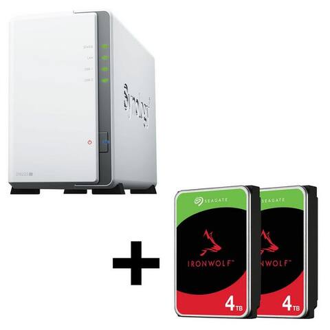 SEAGATE Synology Synology DS223J + Seagate ST4000VN006 HDD-NAS-disque dur