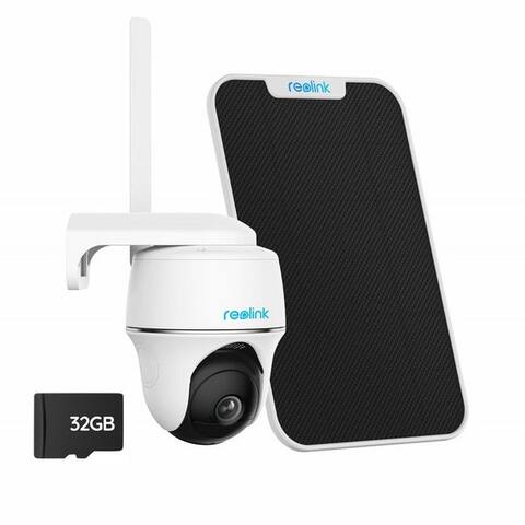 Reolink Reolink caméra de surveillance Go PT Plus+Solarpanel 4MP 3G/4G LTE 355°/140° Schwenkbare PTZ Akku