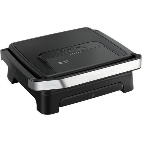 TEFAL Kontaktgrill Inicio Classic, 2-in-1 Panini/Grill, antihaftbeschichtete Platten, 2000 W, Platzsparende