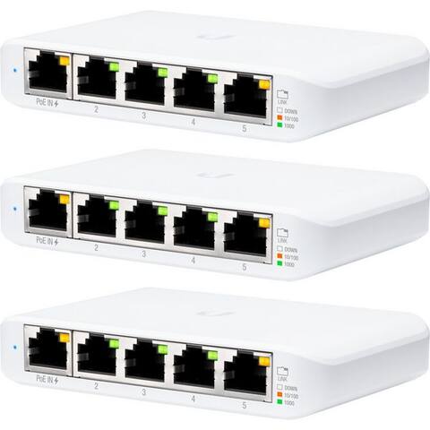 Ubiquiti Ubiquiti Networks Ubiquiti UniFi Flex-Mini, switch, (3er Pack) Netzwerk-switch