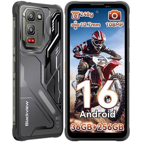 BLACKVIEW FORT 5 Android 16, 108 MP Hauptcaméra, AI Outdoor téléphone (6,78 pouces, 256 GB Speicherplatz, 108 MP