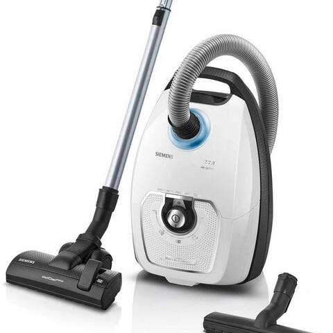 SIEMENS aspirateur traîneau VSZ7442S, 650 W, avec Beutel, besonders leise, inkl. Hartbodendüse, Fugendüse et