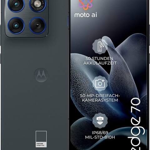 MOTOROLA edge 70 512GB smartphone (16,94 cm/6,67 pouces, 512 GB Speicherplatz, 50 MP caméra)