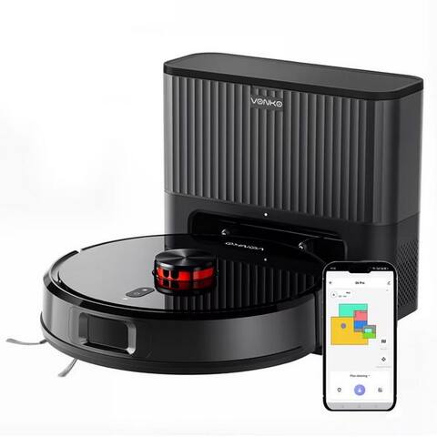 Vonko VONKO robot aspirateur avec Wischfunktion S6 Pro, 8000Pa Saugkraft, LiDAR-Navigation, 700 W,