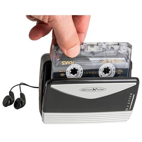 Reflexion Reflexion WMR01BK Tragbarer Kassettenspieler UKW-radio (UKW-radio, Ohrhörer et Gürtelclip)