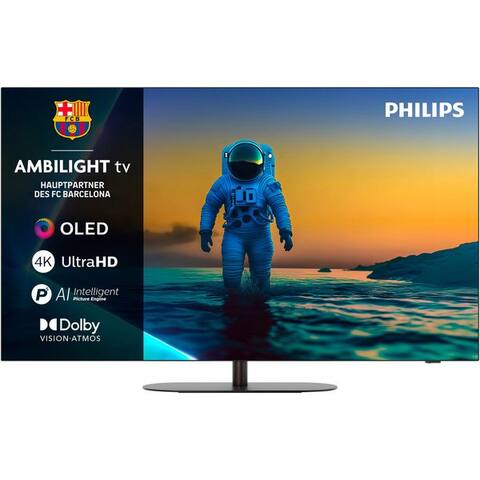 PHILIPS 55OLED810/12 OLED-téléviseur (139 cm/55 pouces, 4K Ultra HD, TV connectée, Google TV, Ambilight, P5 AI