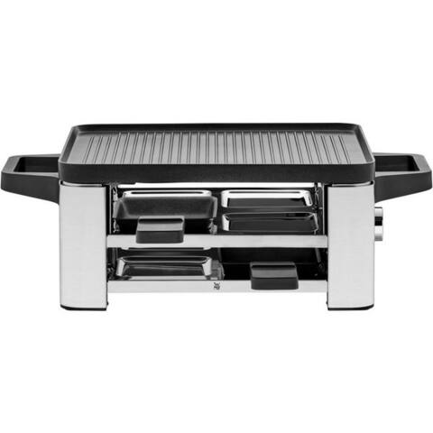 WMF raclette LONO, 4 raclettepfännchen, 870 W, LED-Beleuchtung, Aufbewahrungsfach pour unbenutzte Pfännchen