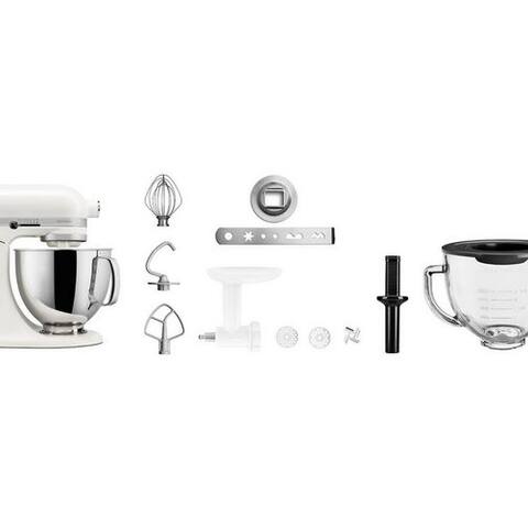 Kitchenaid KitchenAid robot de cuisine 5KSM125EPL+5KSM5GB+5KSMFGCA, 300 W, 4,8 l Schüssel, Set aus robot de cuisine avec