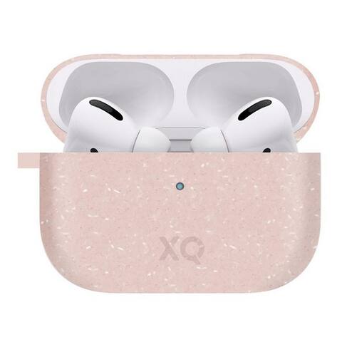 XQISIT Étui de protection pour casque Etui ECO Skin Case Cover Coque de protection Pink, passend pour Ladecase Apple AirPods Pro