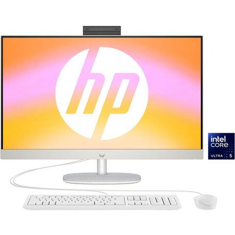 HP 27-cr1200ng All-in-One PC (27 pouces, Intel Core Ultra 5 125U, Intel Internal Graphics, 16 GB RAM, 512 GB SSD)