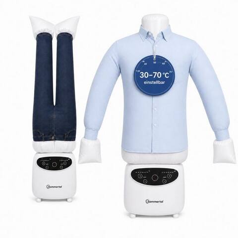 Sommertal Sommertal Bügelsystem Sommertal Bügelpuppe Gentleman – Hemdenbügler & Bügelmaschine, pour Hemden, Blusen,
