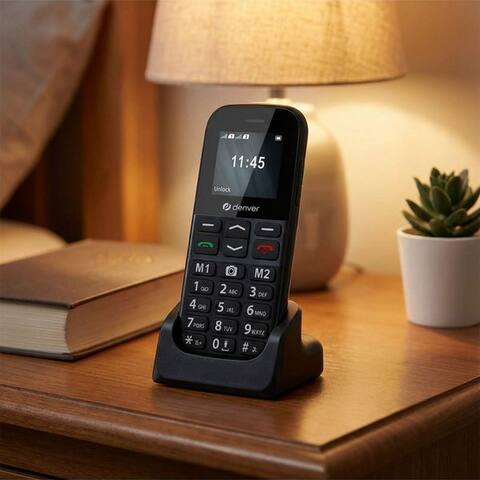 Denver Denver Dual-SIM Mobiltelefon pour Senioren & Rentner 4G LTE Tasten SOS-Notruf Seniorentéléphone