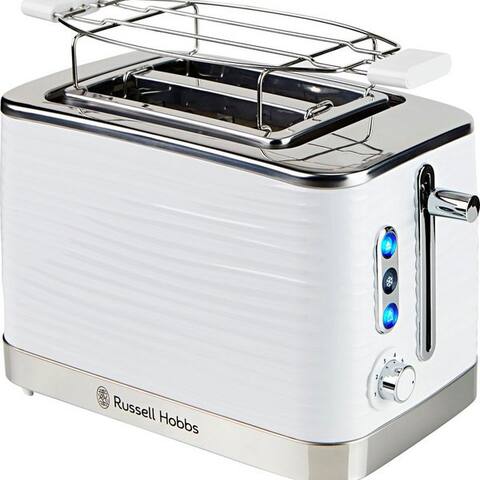 Russell RUSSELL HOBBS grille-pain Inspire 24370-56, 2 kurze Schlitze, 1050 W, 2 extra breite Toastschlitze,