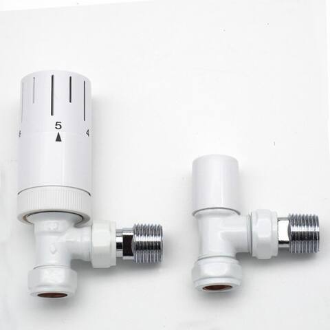 Witen&Nock WITEN&NOCK Heizkörperthermostat Ventilethermostatventile Set 1/2'' pour Heizung Seitenanschluss