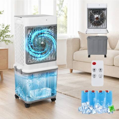 Rosnek Rosnek ventilateurkombigerät Mobile Klimaanlage 4-in-1 avec Fernbedienung,32L Wassertank, 30 Std.,