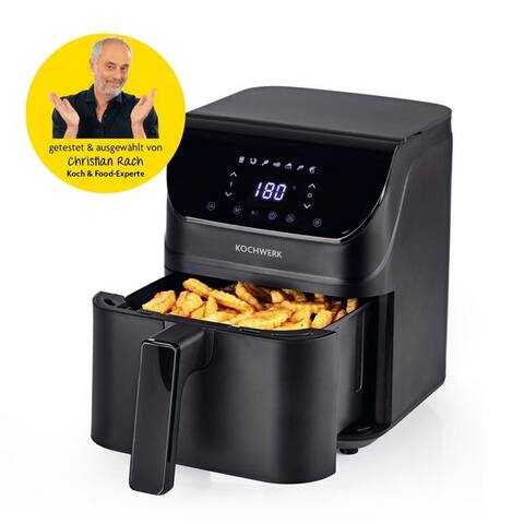 Rachs Rachs KOCHWERK air fryer 4L digitaler Airfryer avec Timer-Funktion, 1400 W, Erinnerungsfunktion