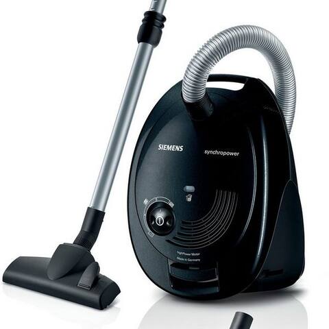 SIEMENS aspirateur traîneau synchropower VS06A212, Made in Germany, Hygiene-Filter, kompakt, 600 W, avec Beutel, hohe