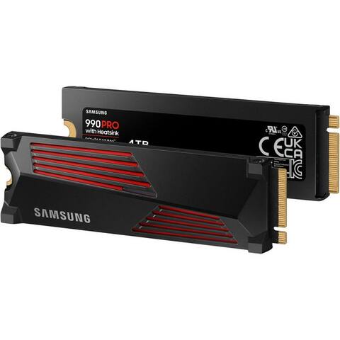 SAMSUNG 990 PRO Heatsink interne SSD (4000 GB) 2,5" 7450 MB/S Lesegeschwindigkeit, 6900 MB/S Schreibgeschwindigkeit
