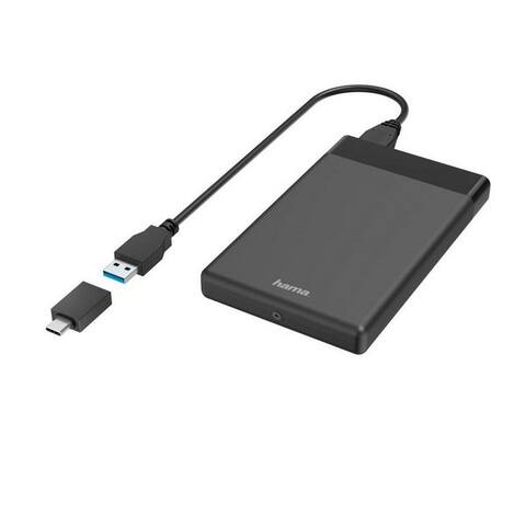 Hama Hama disque durn-Gehäuse USB-disque durngehäuse pour 2,5" SSD u. HDD-disque durn Adapter