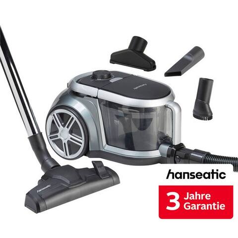 Hanseatic Hanseatic aspirateur traîneau 800 W avec Hygienefilter H12, beutellos, 800 W, beutellos, inkl. 3 Jahre