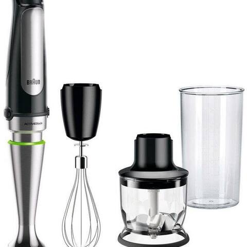 BRAUN Stabblender MultiQuick 7 MQ 7025X - 1000W, Stufenlosregulierbar, Dynamische Klinge, 1000 W, Spritzschutz,