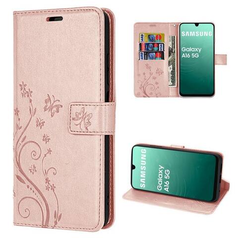 SAMSUNG betterfon Coque pour smartphone téléphonetasche pour Samsung Galaxy A17 5G Klapphülle avec Kartenfächern,
