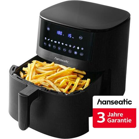 Hanseatic Hanseatic air fryer HAF651650BCU, 1650 W, inkl. 3 Jahre Herstellergarantie