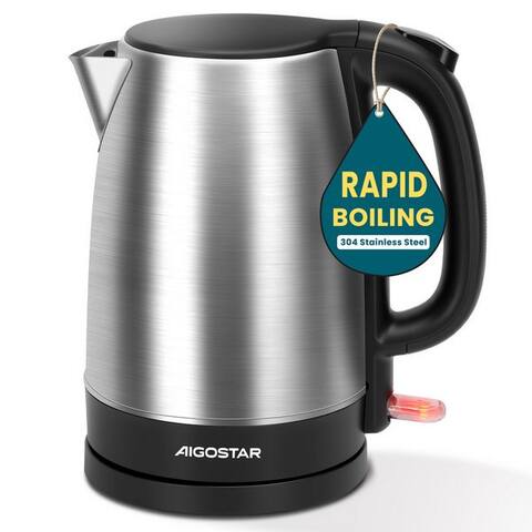 Aigostar Aigostar bouilloire bouilloire Edelstahl 1,7 L, 2200W, Abschaltautomatik, bouilloire Edelstahl 1,7 L, 2200W,