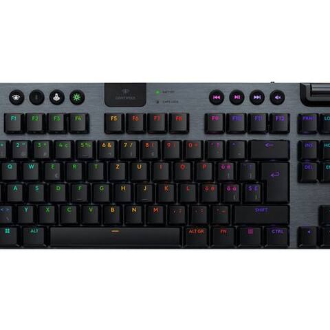 LOGITECH G G915 X LIGHTSPEED TKL sans fil Gaming Keyboard - BLACK - DEU Gaming-clavier