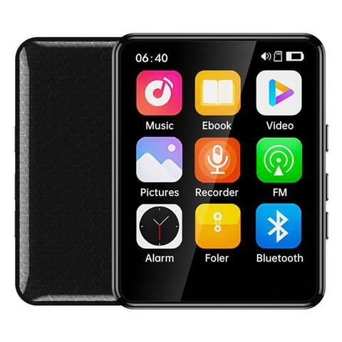 Kinsi KINSI MP4-Player 64GB avec 2,4-pouces-tactilescreen,Videowiedergabe MP4-Player (64 GB, Bluetooth, FM-radio et