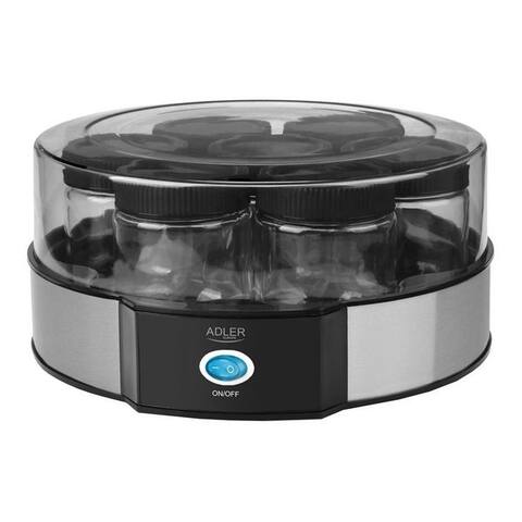 Adler Adler yaourtière AD 4476 yaourtière, 7 Portionsbehälter, je 200 ml, Joghurt-Maschine, Joghurtmaschine, 7