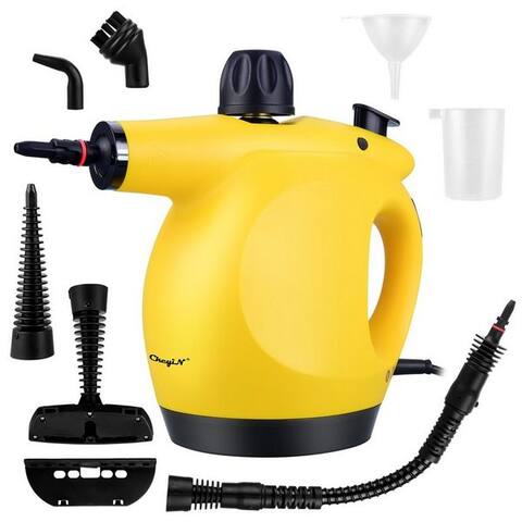 Ckeyin CkeyiN Handdampfreiniger avec 450ml Wassertank 3,2 bar Hochdruck 9 Zubehörteilen multifunktional, 1250 W, zur