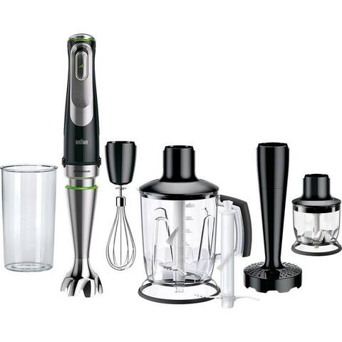 BRAUN Stabblender MultiQuick 9 MQ 9147X - 1200W, Stufenlosregulierbar, Dynamische Klinge, 1200 W, Spritzschutz,
