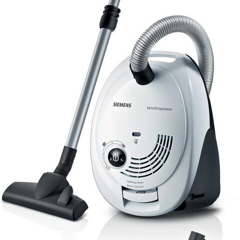SIEMENS aspirateur traîneau VS06WH1T, Made in Germany, Hygiene-Filter, kompakt, leicht, 850 W, avec Beutel, hohe