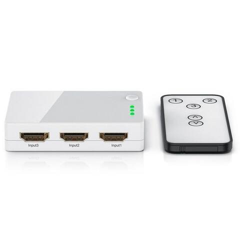 Csl CSL Audio / Video Matrix-switch 3-Port HDMI switch avec Fernbedienung Full HD, 3-Port HDMI Verteiler avec
