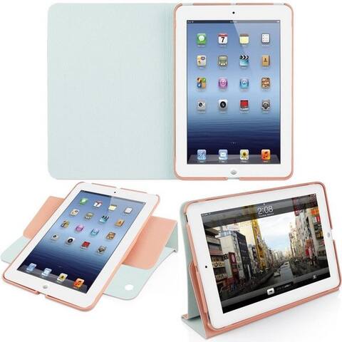 Macally Étui pour tablette Étui à rabat Cover Ständer Coque de protection Rose, Smart Folio pour Apple iPad mini 1 2 3