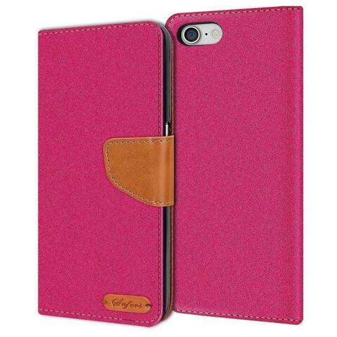 CoolGadget Coque pour smartphone Denim Schutzhülle Flip Case pour iPhone SE 2022 3. Generation 4,7 pouces, Book