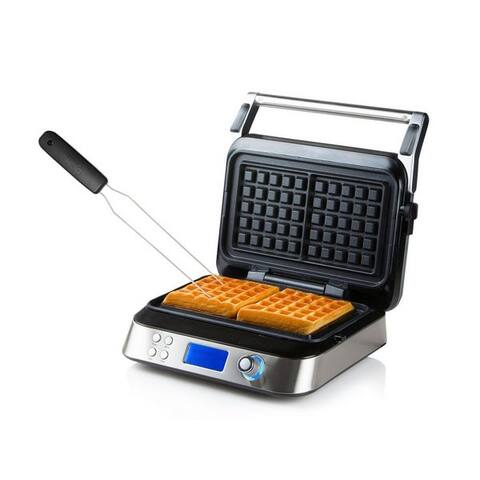 Domo Domo gaufrier, 1600 W, pour 2 Belgische & Brüsseler Waffeln Doppel Wafflemaker avec Waffelgabel