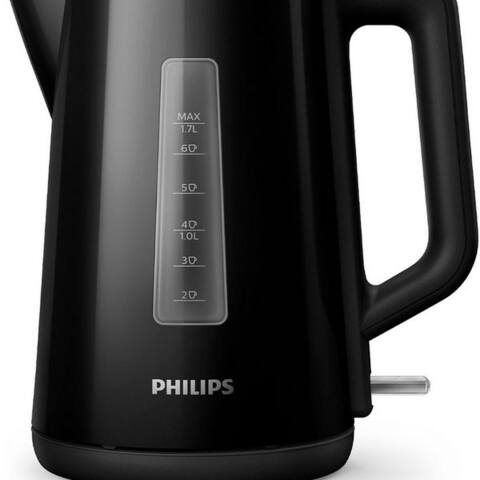 PHILIPS bouilloire HD9318/20 Daily Collection, 1,7 l, 2200 W, Trockengehschutz, Noir