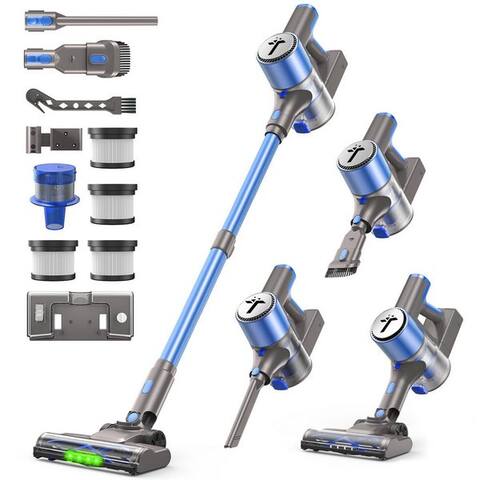 Teendow Teendow Akku-Hand-et aspirateur balai V10 PRO 50kPA Akku aspirateur, Akkuaspirateur, 60 min Laufzeit, LED,
