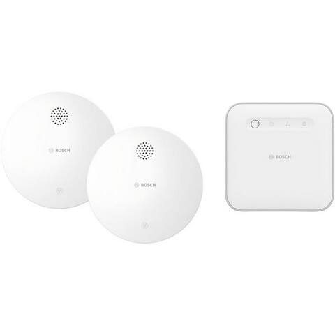 BOSCH Smart Home Starterset avec 1 manette II et 2 Rauchwarnmeldern Rauchmelder