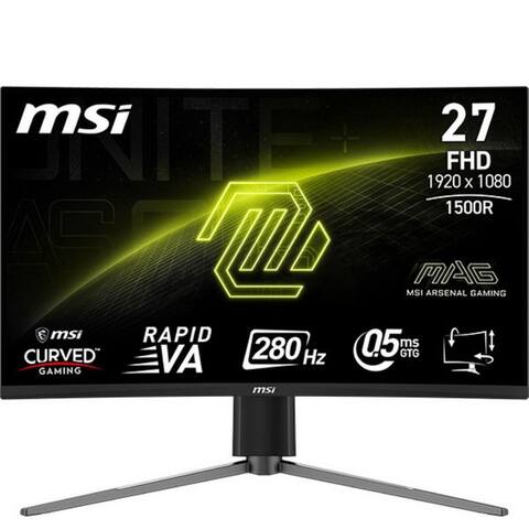 MSI MAG 276CPXF Curved-Gaming-moniteur (69 cm/27 ", 1920 x 1080 px, Full HD, 0,5 ms Reaktionszeit, 280 Hz, LED,